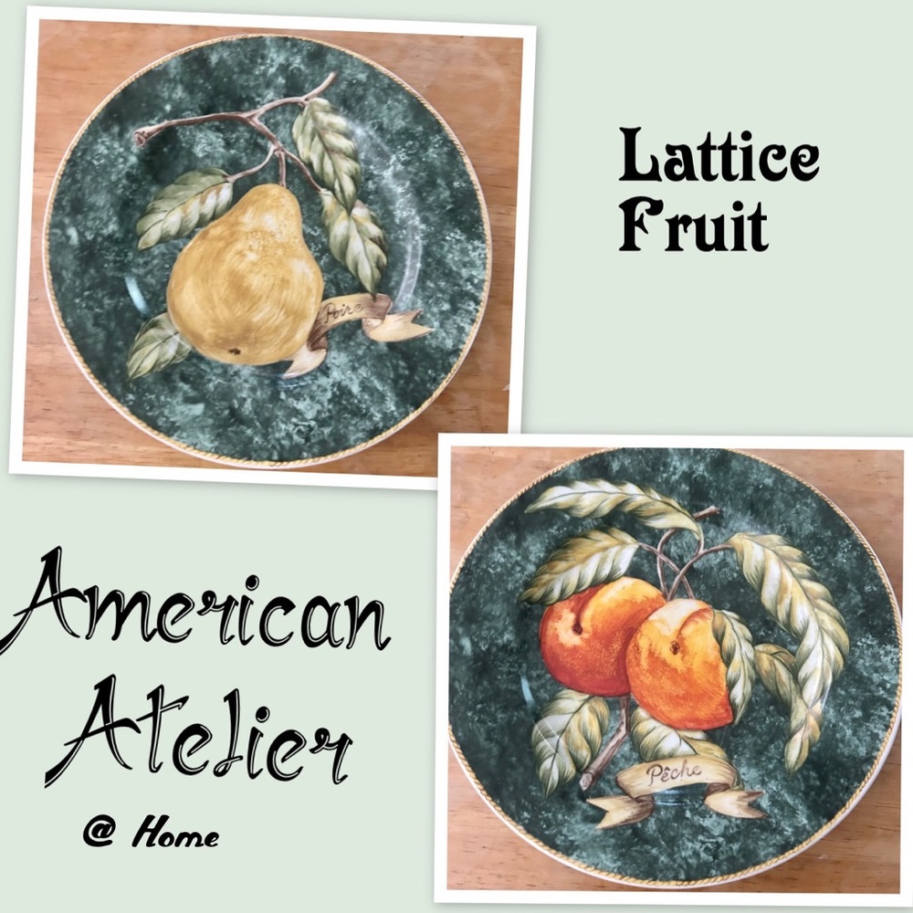 American Atelier Fruit Lattice Plates